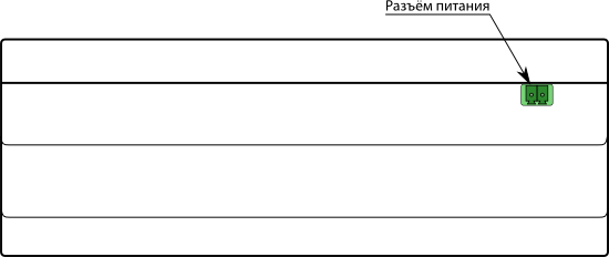 Расположение разъемов ЭнИ-752 на верхней стороне