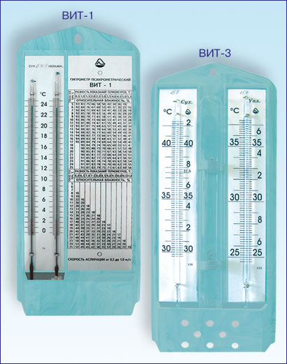 Гигрометры психрометрические ВИТ-1, ВИТ-2, ВИТ-3